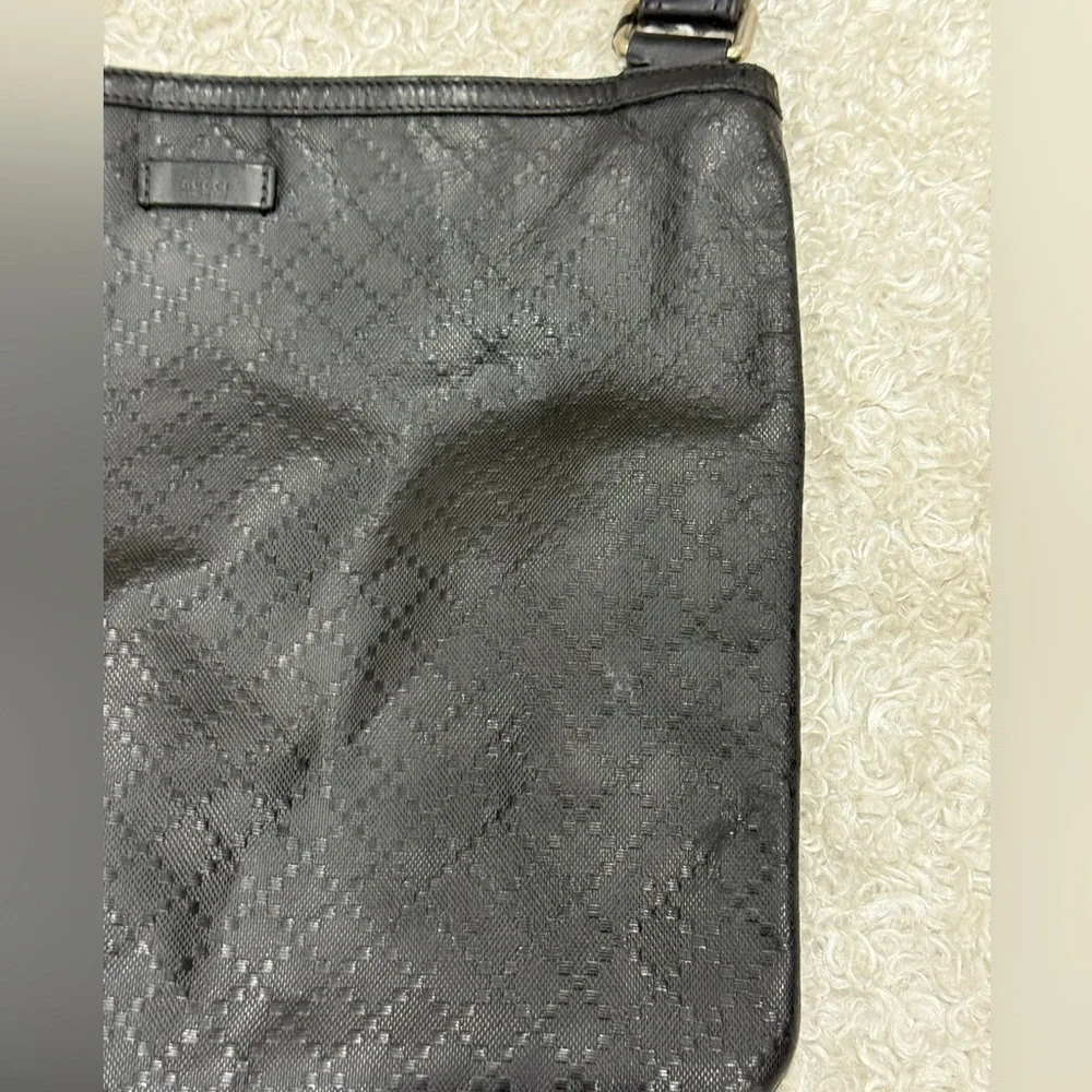 GUCCI Diamante Unisex Black Messenger Bag